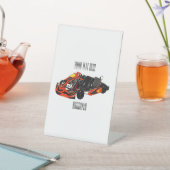 Signe De Table dessin animé de Kart racing (In SItu)