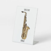 Signe De Table dessin animé saxophone (Recto)