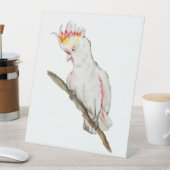 Signe De Table Dessin d'aquarelle d'un perroquet de cacatoès (In SItu)