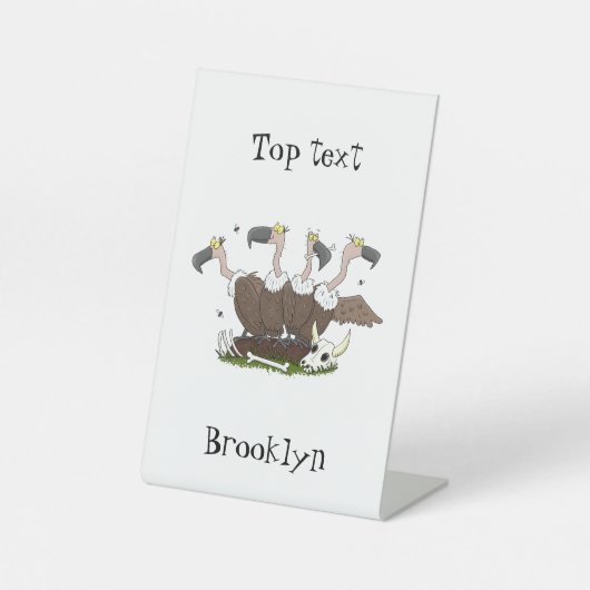 Signe De Table Dessin de l'humour vautours drôle (Recto)