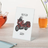 Signe De Table Dessin de moto de tourisme (In SItu)