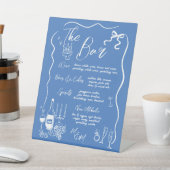 Signe De Table Dessins à main Doodles Barre Mariage Menu (In SItu)