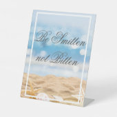 Signe De Table Destination de la photo de plage - Be Smitten not (Recto)