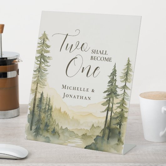 Signe De Table Deux Deviendront Un Mariage Chrétien Verse Bible (In SItu)