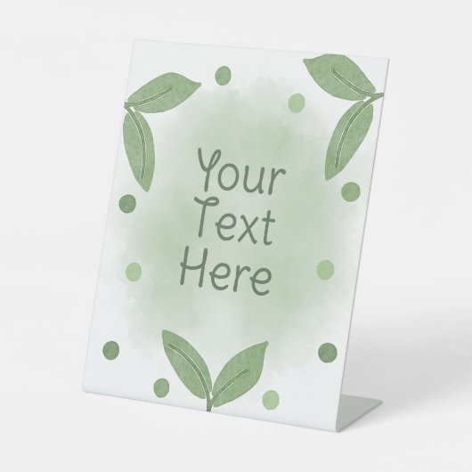 Signe De Table Deux petits pois dans un Baby shower jumeau Pod (Recto)