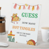 Signe De Table Devinez combien de Baby showers Hot Tamales Fiesta (In SItu)