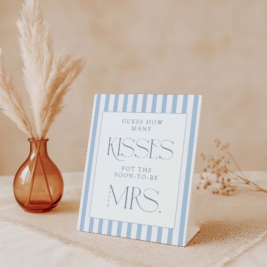 Signe De Table Devinez combien de baisers