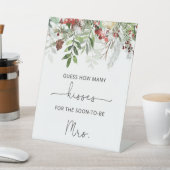 Signe De Table Devinez combien de baisers de mariage Evergreen (In SItu)