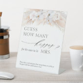 Signe De Table Devinez combien de baisers Pampas jeu d'herbe (In SItu)