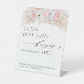 Signe De Table Devinez Combien De Baisers Pampas Jeu Grass Pedest (Recto)