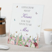 Signe De Table Devinez combien de baisers papillons floraux (In SItu)