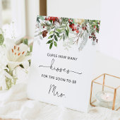 Signe De Table Devinez combien de baisers pour mariage Evergreen