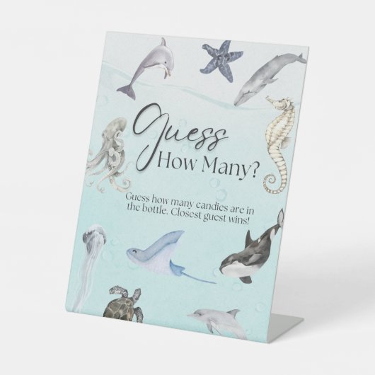 Signe De Table Devinez combien de bonbons (Recto)