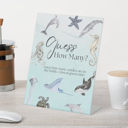 Signe De Table Devinez combien de bonbons (In SItu)