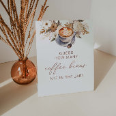 Signe De Table Devinez combien de Fêtes des mariées de café haric