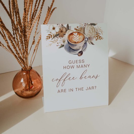 Signe De Table Devinez combien de Fêtes des mariées de café haric