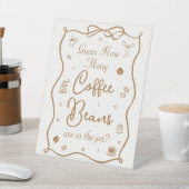Signe De Table Devinez combien de grains de café pour une Baby Sh (In SItu)