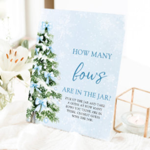 Signe De Table Devinez combien de nœuds pour la fête de Noël de b