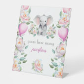 Signe De Table Devinez combien de tétines les pivoines d'éléphant (Recto)