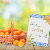 Signe De Table Devinez combien de villes | Jeu Baby shower