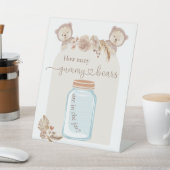 Signe De Table Devinez combien d'ours de gomme dans Jar Baby show (In SItu)