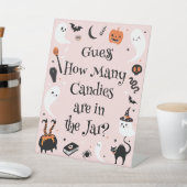 Signe De Table Devinez combien pour la Baby Shower d'Halloween (In SItu)