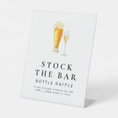 Signe De Table DIACRITIQUE CHARLIE Stock Bouteille Bar Raffle (Recto)