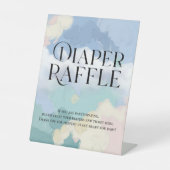 Signe De Table Diaper Raffle Dreamy Cloud Neuf Baby shower (Recto)