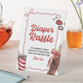 Signe De Table Diaper Raffle Sign | She's Ready to Pop (In SItu)