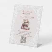 Signe De Table Diaperfund Nouvelle pile de chapitres baby shower  (Recto)