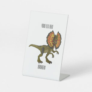 Signe De Table Dilophosaurus dessin animé