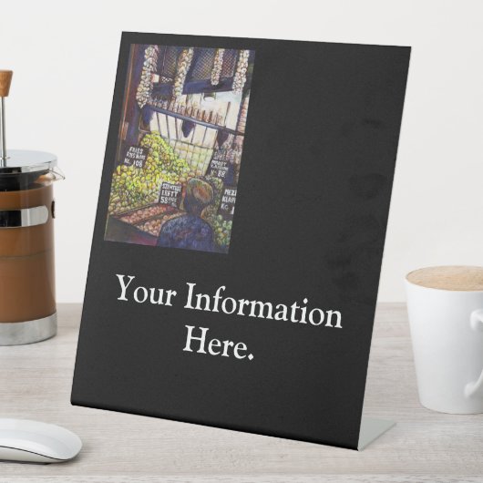 Signe De Table Dimensions de curiosité (In SItu)