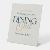 Signe De Table Dîner à l'extérieur - Militaire moderne de Serif (Recto)