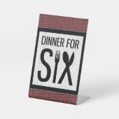 Signe De Table dîner à six diaphragmes (Recto)