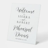 Signe De Table Dîner de répétition minimal (Recto)