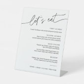 Signe De Table Dîner Mariage EVERLEIGH Menu 8x10 (Recto)