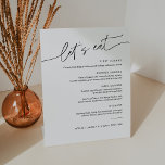 Signe De Table Dîner Mariage EVERLEIGH Menu 8x10<br><div class="desc">Everleigh Collection - une collection étonnante et minimaliste qui dispose d'une police de calligraphie moderne qui est à la fois chic et élégant. Cette collection offre un design intemporel et élégant qui est parfait pour tous les événements, des mariages aux baby showers et tout entre les deux. Découvrez l'élégance et...</div>