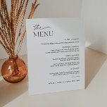 Signe De Table Dîner Mariage EVERLEIGH Menu 8x10<br><div class="desc">Everleigh Collection - une collection étonnante et minimaliste qui dispose d'une police de calligraphie moderne qui est à la fois chic et élégant. Cette collection offre un design intemporel et élégant qui est parfait pour tous les événements, des mariages aux baby showers et tout entre les deux. Découvrez l'élégance et...</div>