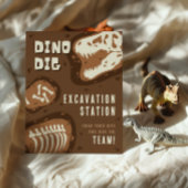 Signe De Table Dino Dig Dinosaur Excavation Station Party