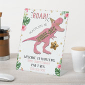 Signe De Table Dinosaure 3rd Birthday Welcome (In SItu)