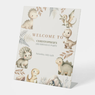 Signe De Table Dinosaure Boho Roaring Thème Anniversaire