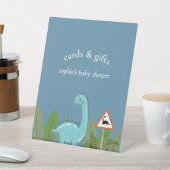 Signe De Table Dinosaurs Crossing, Baby Shower Cards & Gift (In SItu)