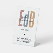 Signe De Table Diplôme D'Études De L'EdD Personnalisé (Recto)