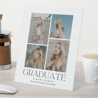 Signe De Table Diplômé Prestige Diplôme Photo Invitation