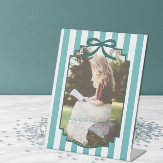 Signe De Table Diplôme Vert Turquoise