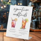 Signe De Table Dirty Shirley Long Island Signature Cocktails Menu