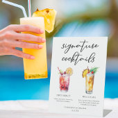 Signe De Table Dirty Shirley Piña Colada Signature Cocktails Menu