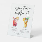 Signe De Table Dirty Shirley Piña Colada Signature Cocktails Menu (Recto)