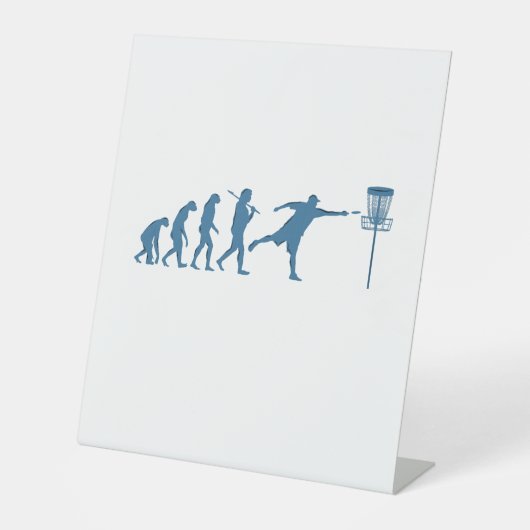 Signe De Table Disk Golf Evolution - Un cadeau amusant pour Disk (Recto)