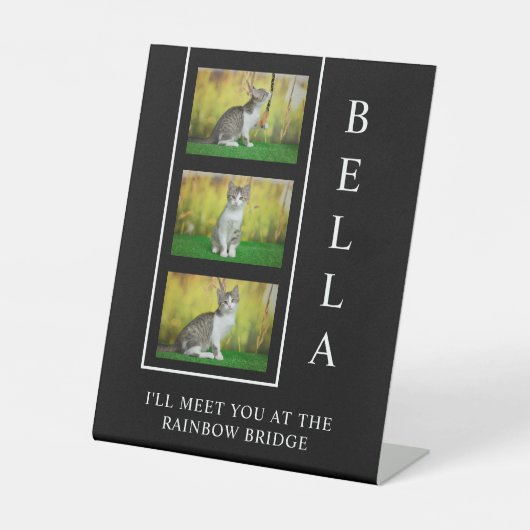 Signe De Table Disposition verticale du Mémorial pour animaux de  (Recto)